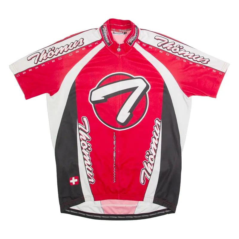 Thoemus Cycling Zip Up Mens Jersey Red High Neck 3Xl 1