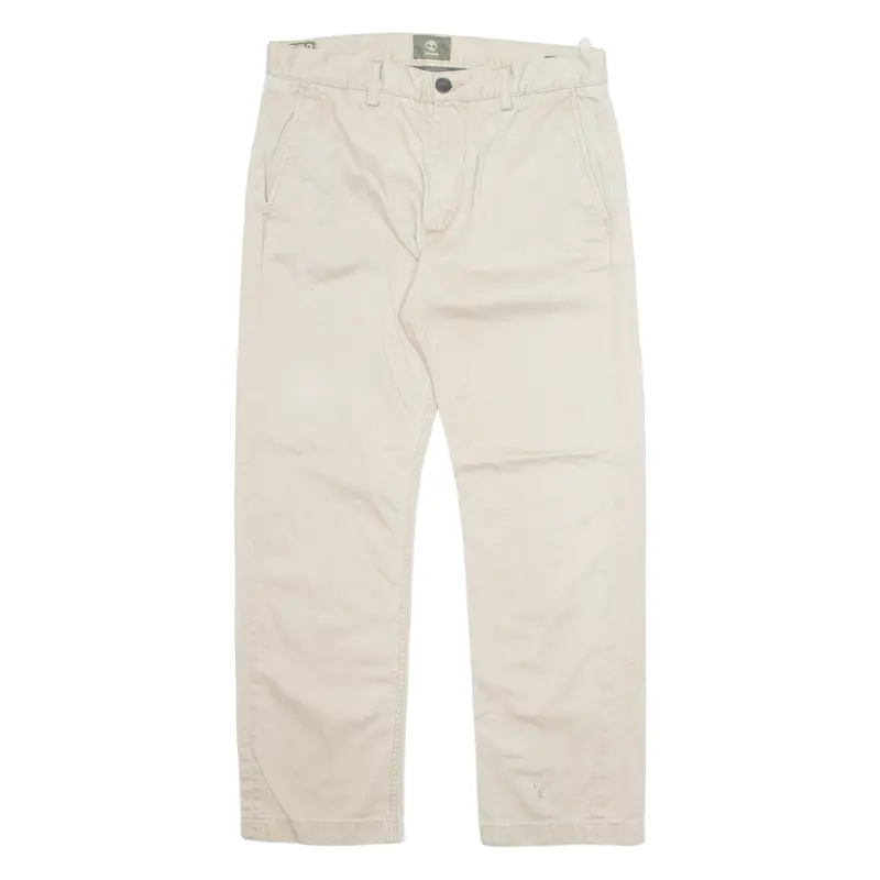 Timberland Chino Mens Trousers Beige Regular Straight W32 L29 1
