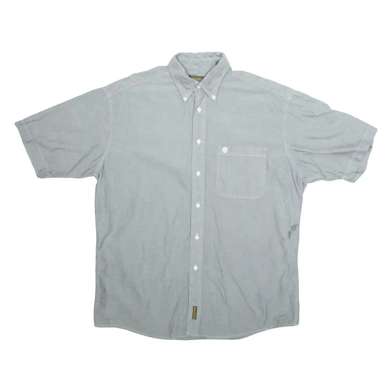 Timberland Mens Plain Shirt Grey M 1