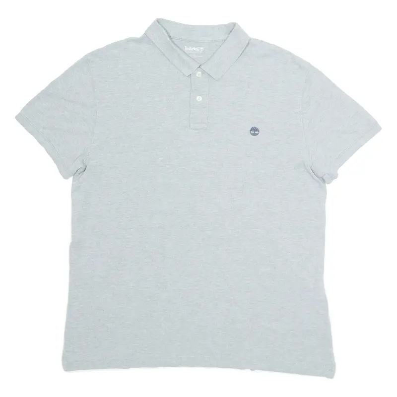 Timberland Mens Polo Shirt Grey L 1