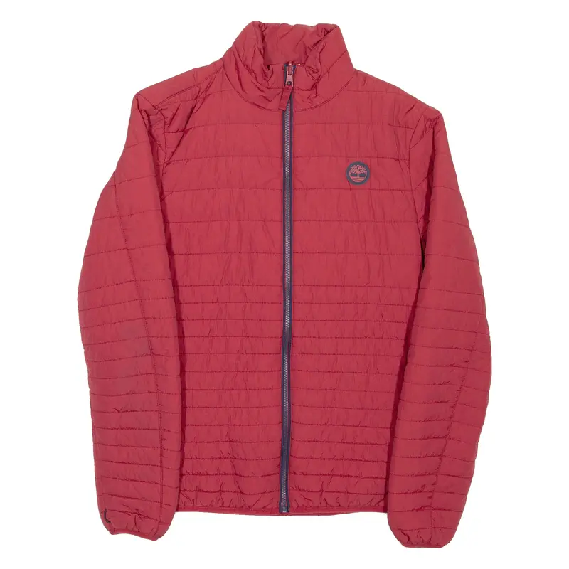 Timberland Mens Puffer Jacket Red Nylon S 1