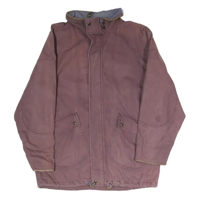 Timberland Mens Purple Outdoor Jacket M Polyester Blend Zip Casual 1