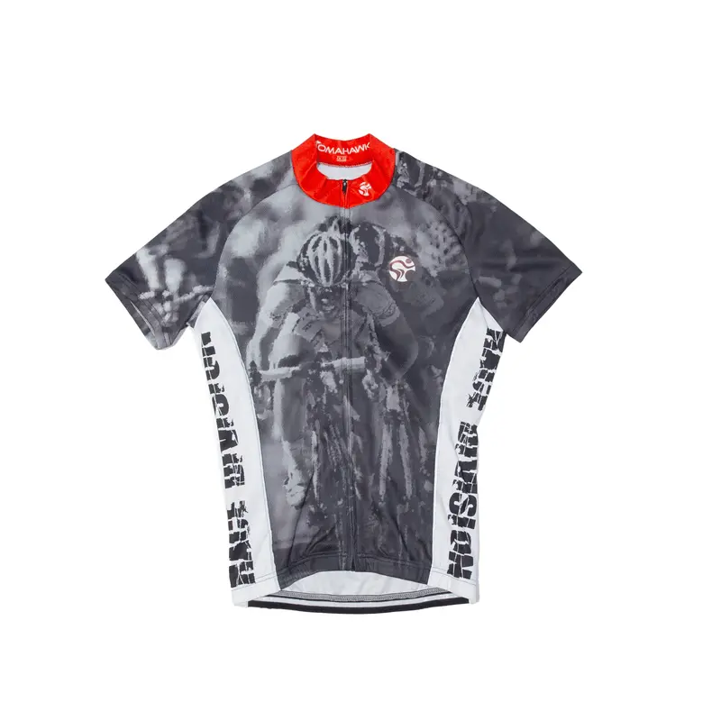 Tomahawk Cycling Full Zip Mens Jersey Grey Xs 1