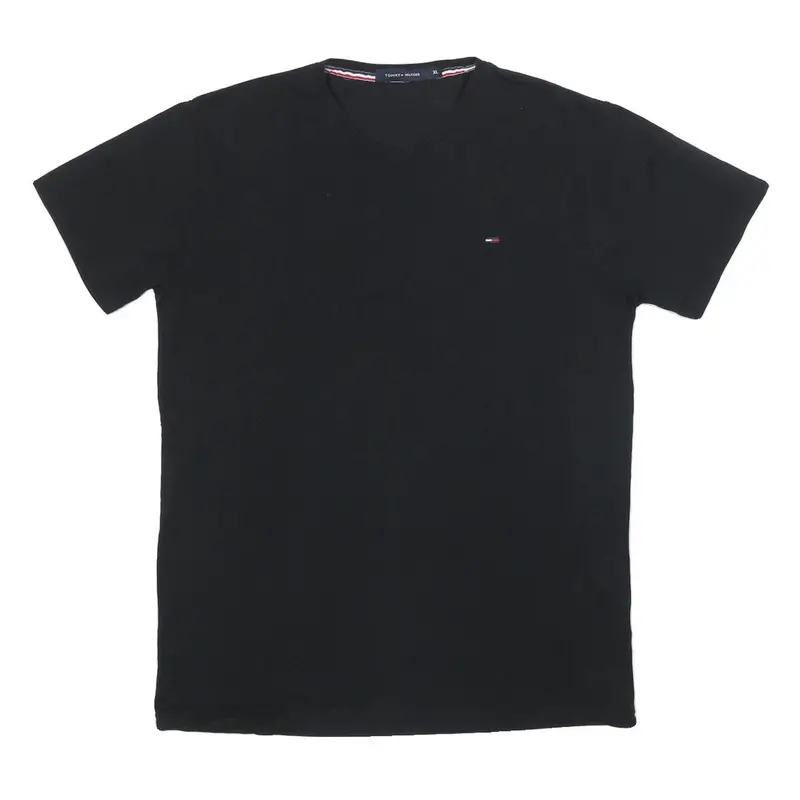 Tommy Hilfiger Boys Black Classic T-Shirt Xl Short Sleeve Crew Neck 1