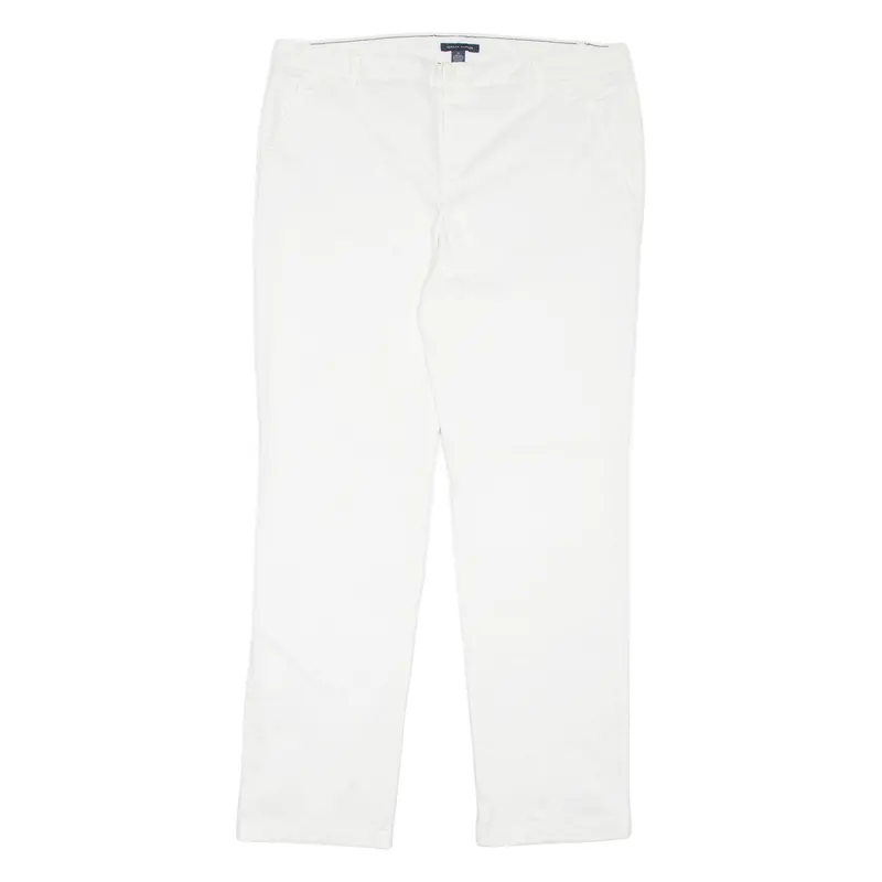 Tommy Hilfiger Chino Womens Trousers White Regular Tapered W36 L31 1