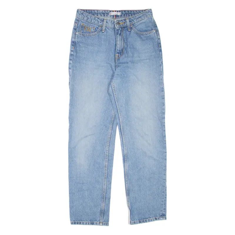 Tommy Hilfiger Cropped Womens Jeans Blue Classic Straight Stone Wash W27 L27 1