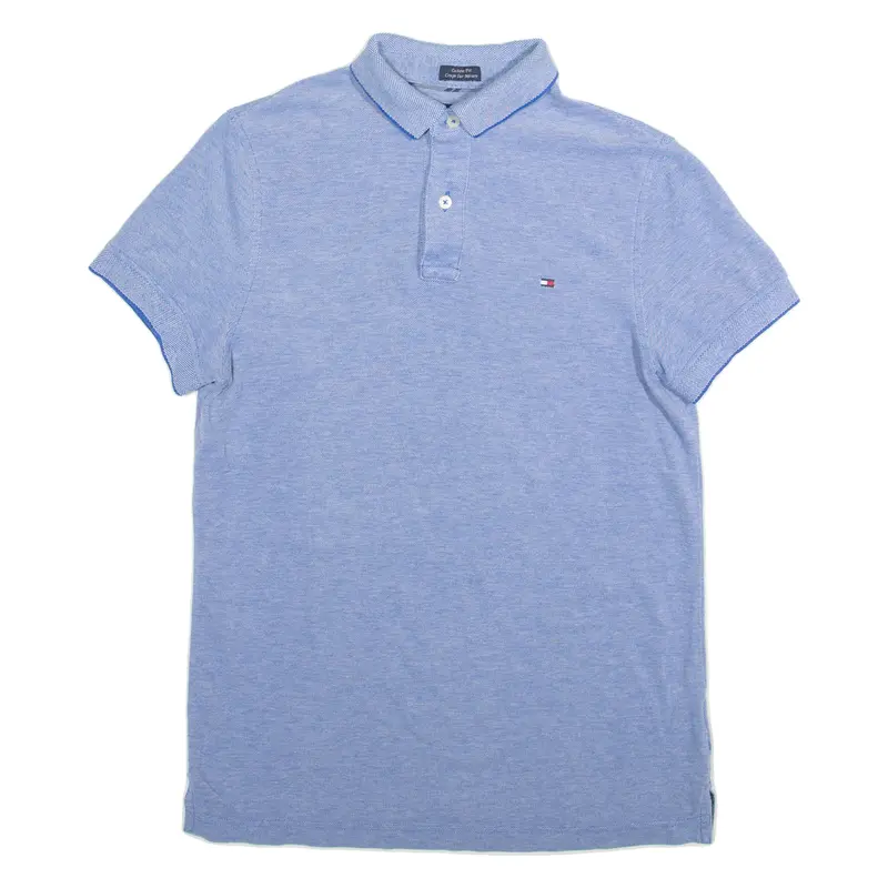 Tommy Hilfiger Custom Fit Mens Polo Shirt Blue Xs 1