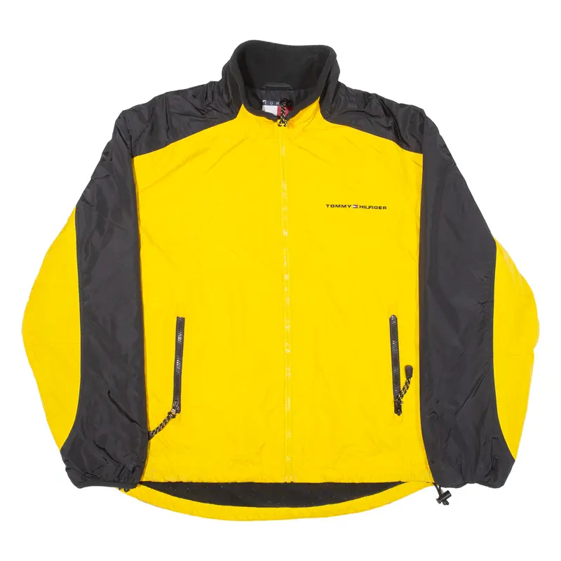 Tommy Hilfiger Fleece Lined Mens Jacket Yellow Nylon S 1