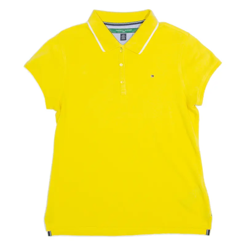 Tommy Hilfiger Golf Womens Polo Shirt Yellow L 1