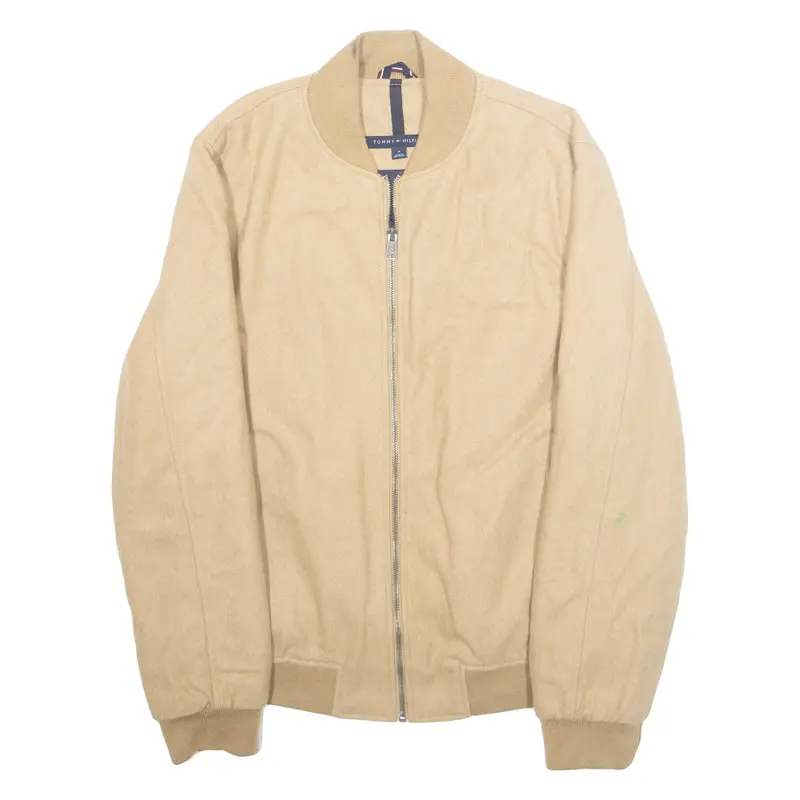 Tommy Hilfiger Mens Bomber Jacket Beige M 1