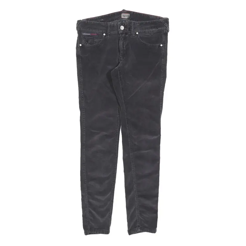 Tommy Hilfiger Mens Cotton Blend Black Slim Skinny Trousers W29 L30 Casual 1