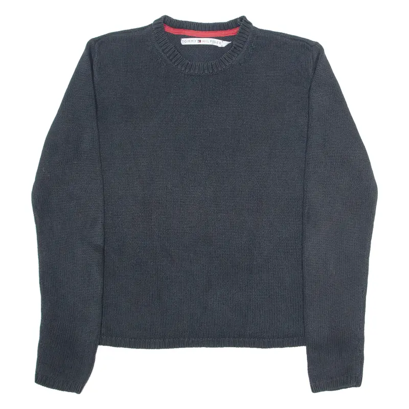 Tommy Hilfiger Mens Jumper Black Tight Knit S 1