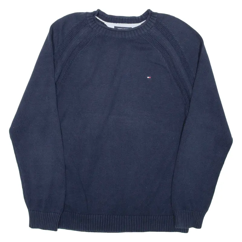 Tommy Hilfiger Mens Jumper Blue Tight Knit 2Xl 1