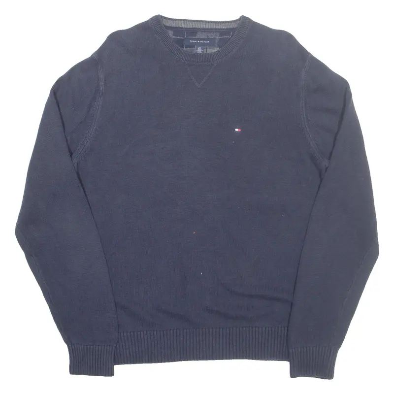 Tommy Hilfiger Mens Jumper Blue Tight Knit L 1