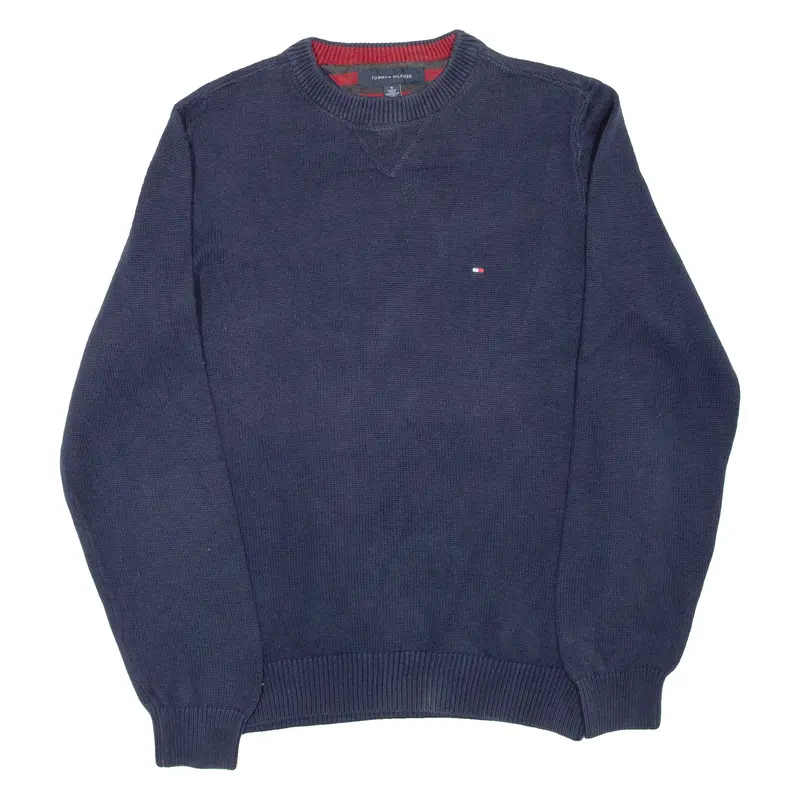 Tommy Hilfiger Mens Jumper Blue Tight Knit M 1