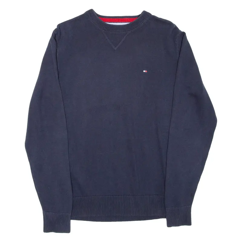 Tommy Hilfiger Mens Jumper Blue Tight Knit M 1