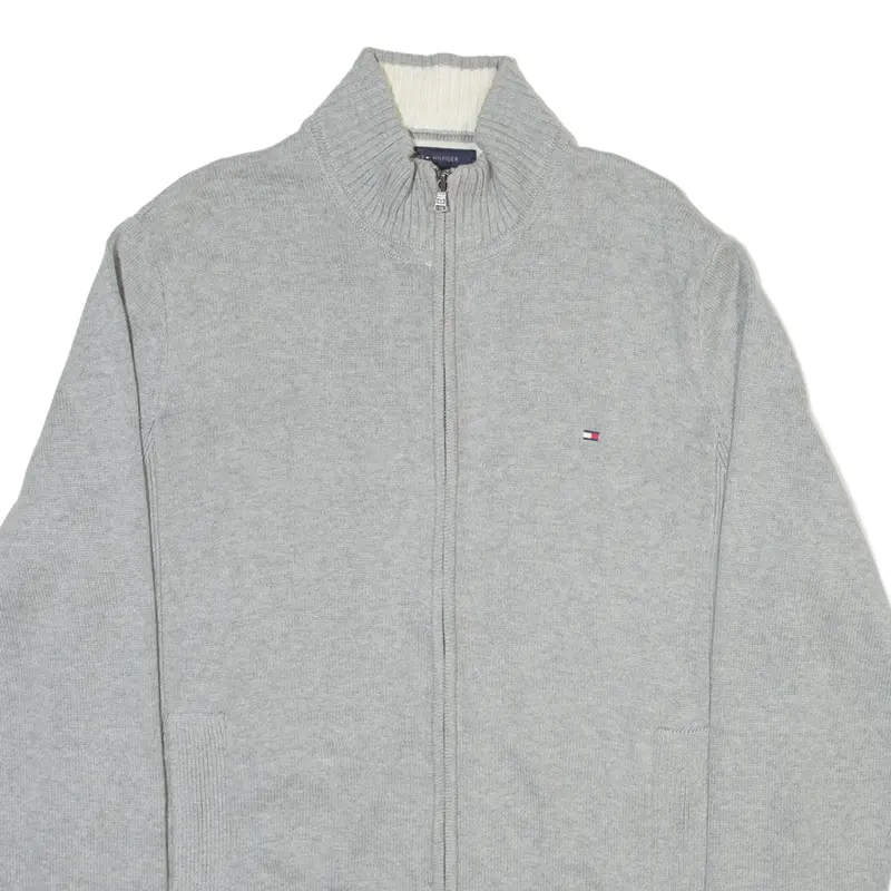 Tommy Hilfiger Mens Jumper Grey Tight Knit L 2