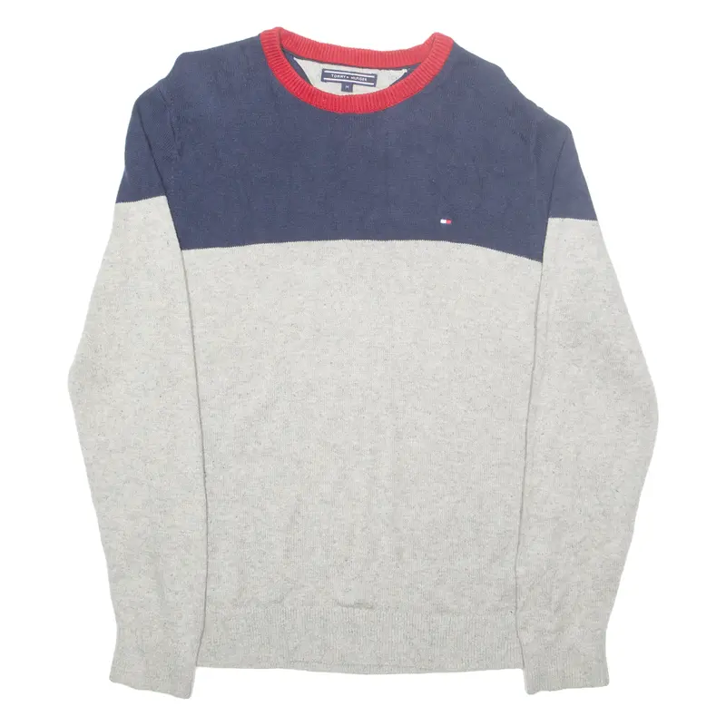 Tommy Hilfiger Mens Jumper Grey Tight Knit M 1
