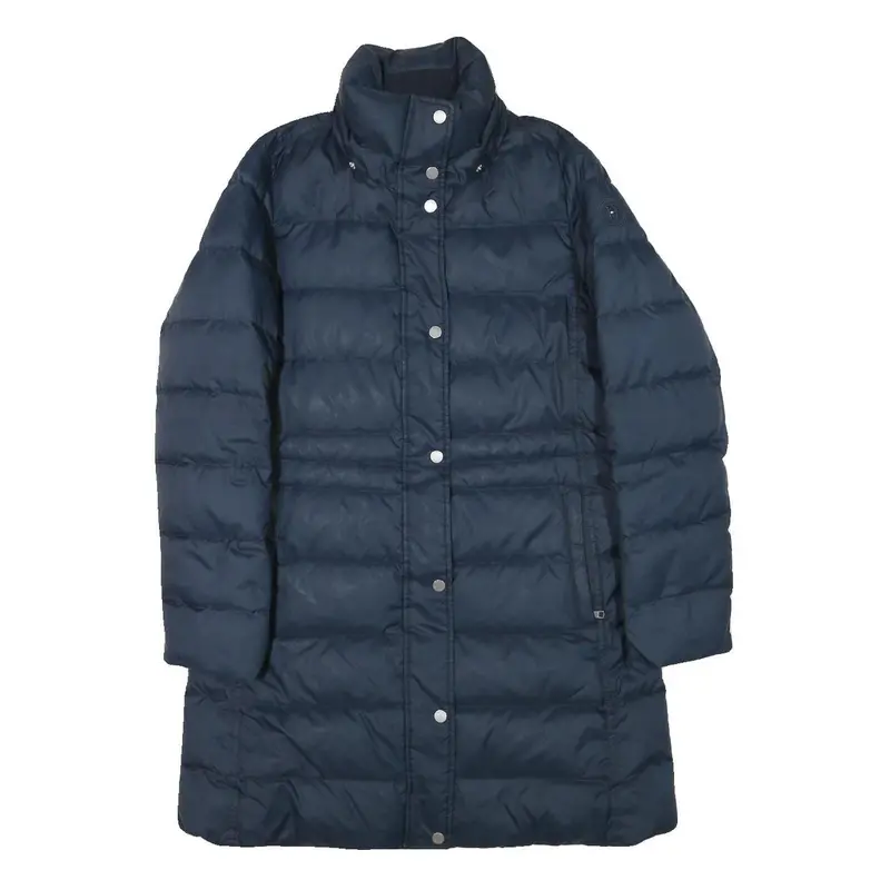 Tommy Hilfiger Mens Navy Blue Puffer Jacket M Polyester Blend Quilted Zip Up 1
