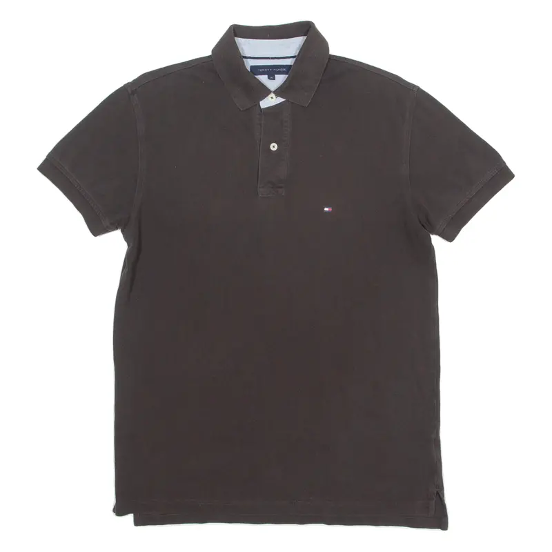 Tommy Hilfiger Mens Polo Shirt Brown M 1