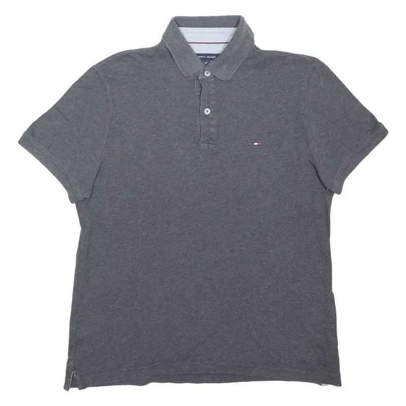 Tommy Hilfiger Mens Polo Shirt Grey S 1