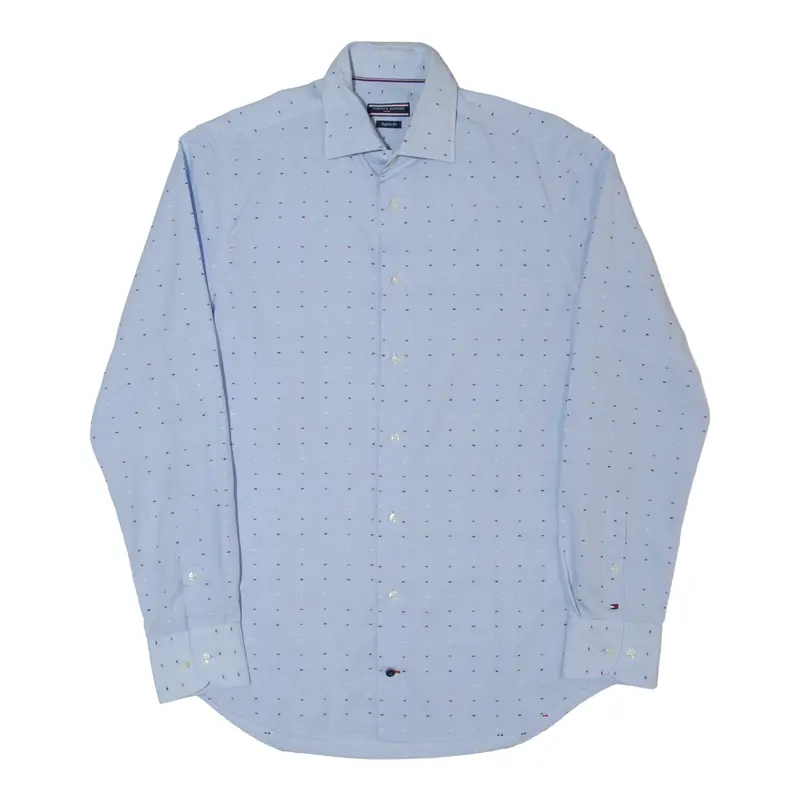 Tommy Hilfiger Mens Shirt Blue Long Sleeve S 1