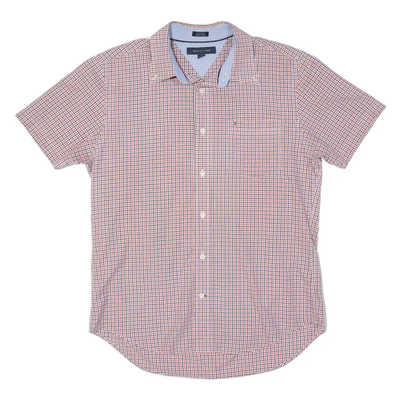 Tommy Hilfiger Mens Shirt Red Check M 1