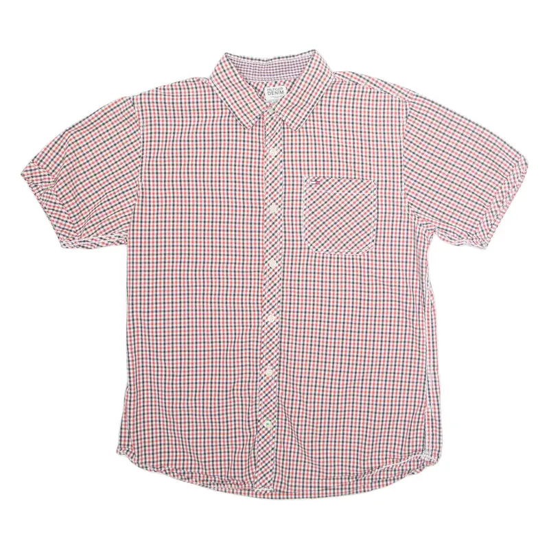 Tommy Hilfiger Mens Shirt Red Gingham M 1