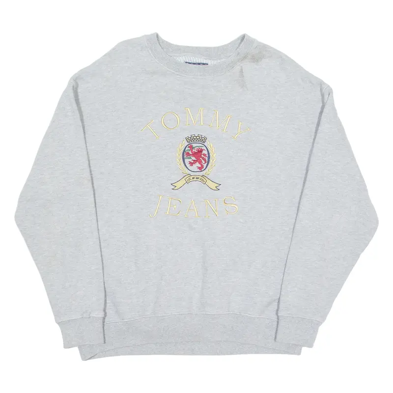 Tommy Hilfiger Mens Sweatshirt Grey Crew Neck M 1