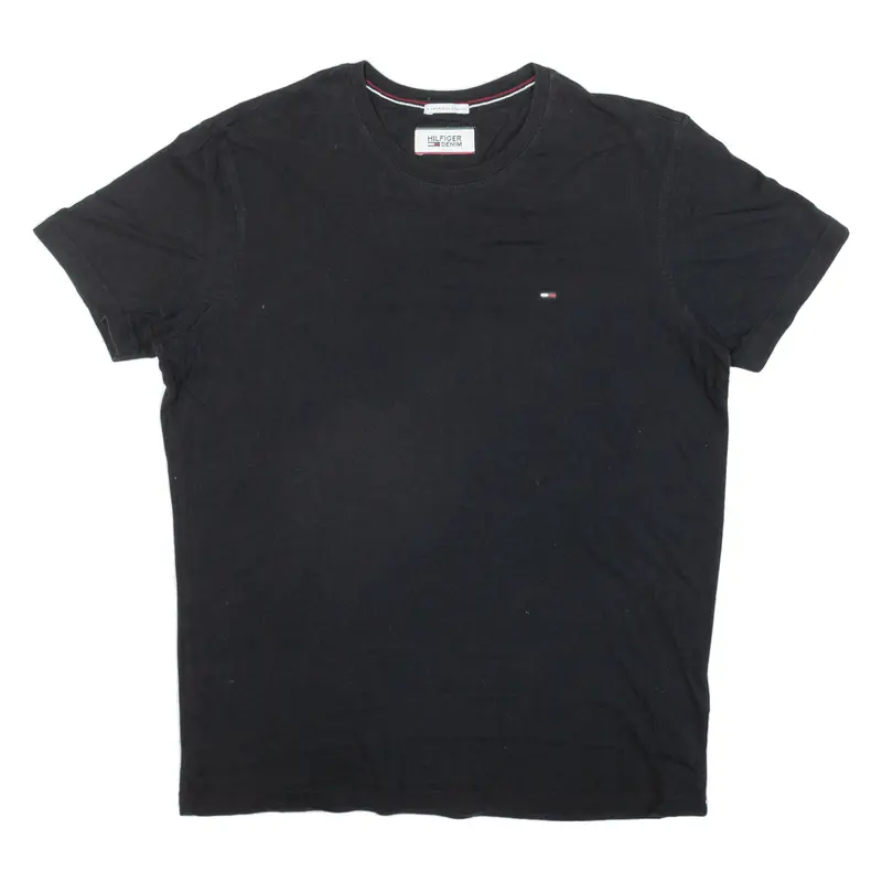 Tommy Hilfiger Mens T-Shirt Black S 1