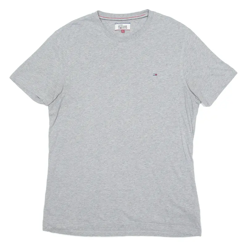 Tommy Hilfiger Mens T-Shirt Grey Crew Neck L 1