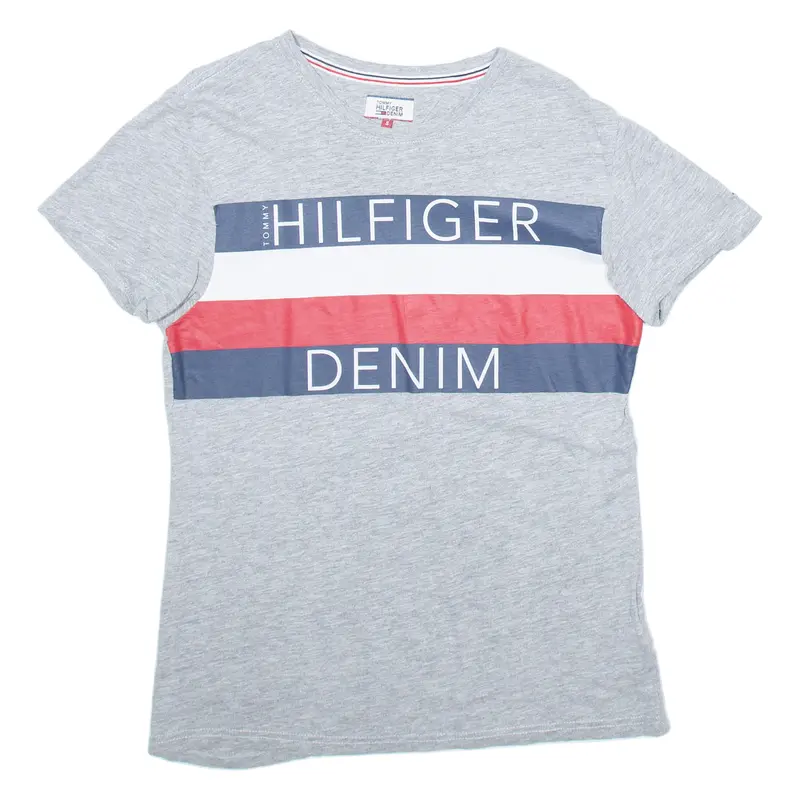 Tommy Hilfiger Mens T-Shirt Grey S 1