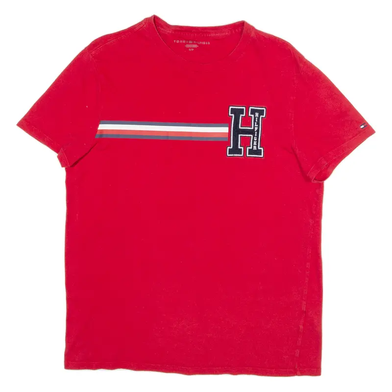 Tommy Hilfiger Mens T-Shirt Red S 1