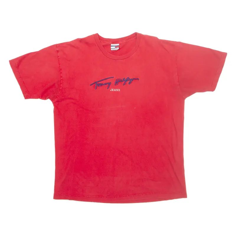 Tommy Hilfiger Mens T-Shirt Red Xl 1