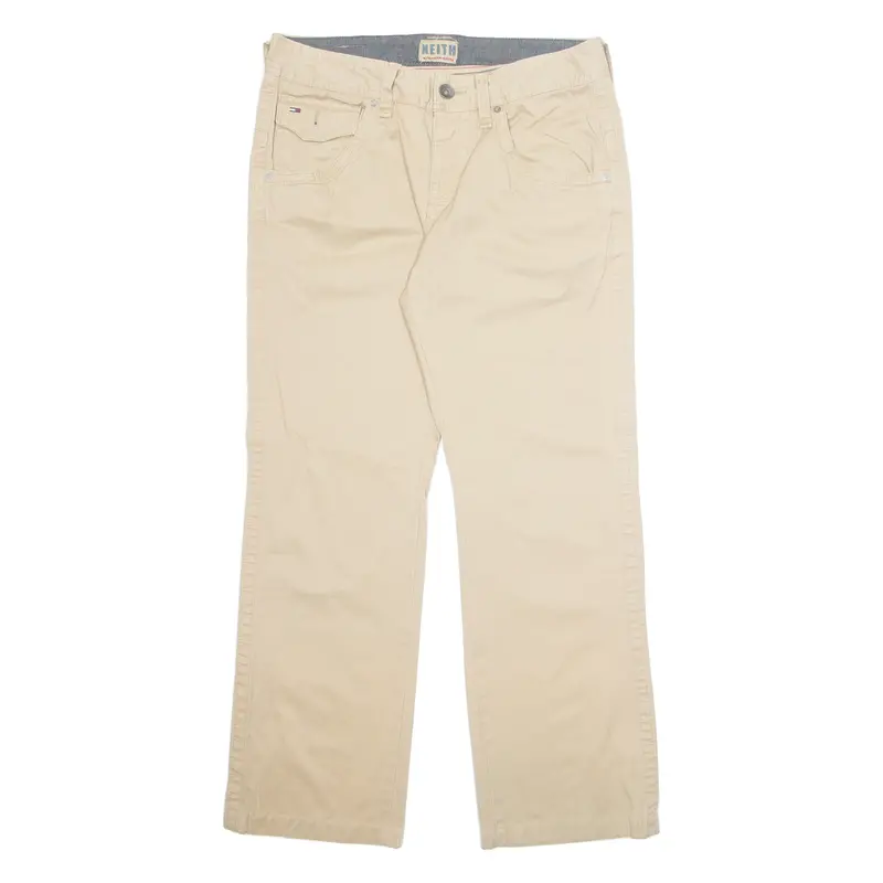 Tommy Hilfiger Mens Trousers Beige Regular Straight W33 L29 1