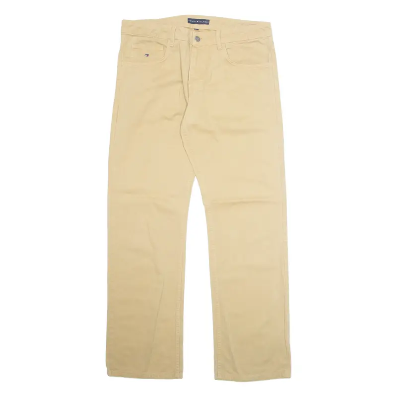 Tommy Hilfiger Mens Trousers Beige Regular Straight W34 L34 1