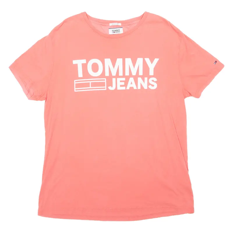 Tommy Hilfiger Regular Fit Mens T-Shirt Pink L 1