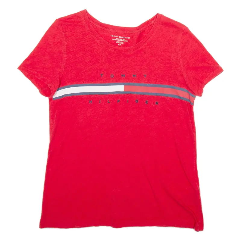 Tommy Hilfiger Relaxed Fit Mens T-Shirt Red S 1