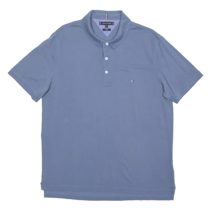 Tommy Hilfiger Slim Fit Mens Polo Shirt Blue 2Xl 1
