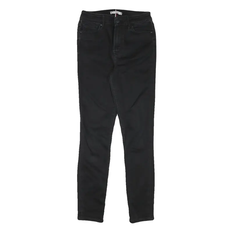 Tommy Hilfiger Womens Jeans Black Slim Skinny Denim Medium W25 L27 Stylish Zip 1