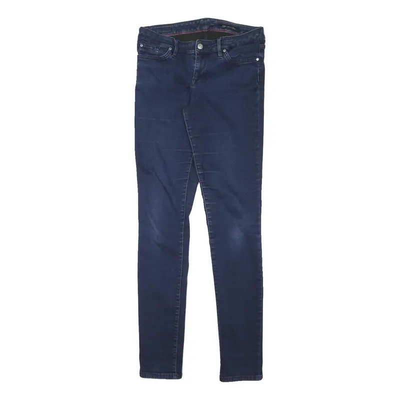 Tommy Hilfiger Womens Jeans Blue Slim Skinny Denim Medium W28 L32 Zip Closure 1
