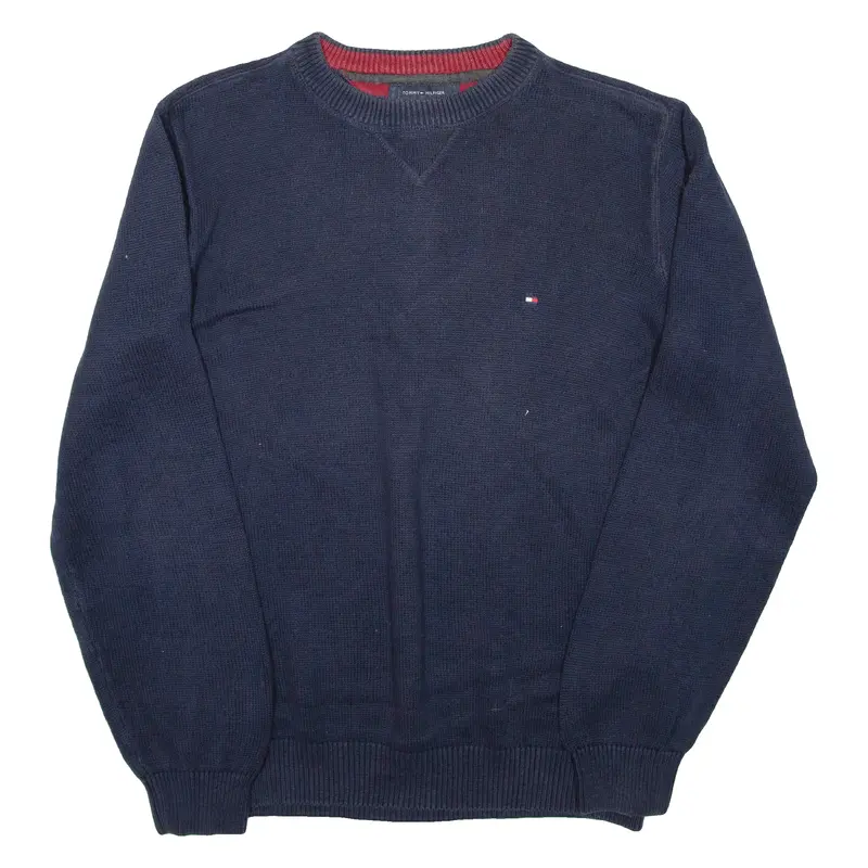 Tommy Hilfiger Womens Jumper Blue Tight Knit L 1