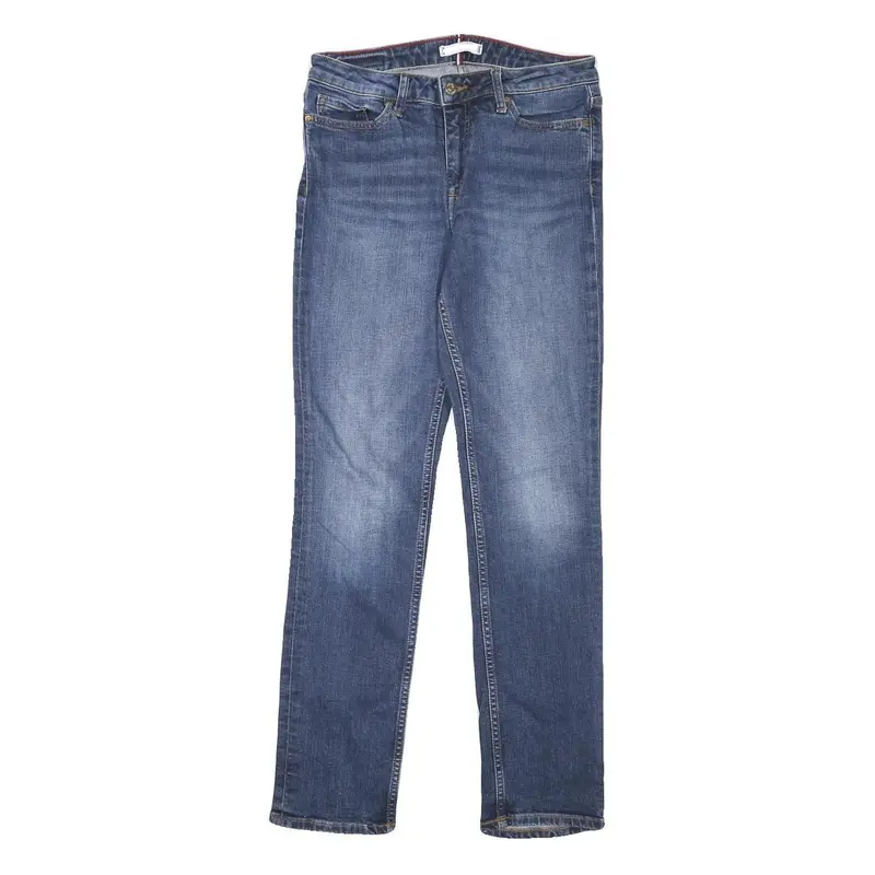 Tommy Hilfiger Womens Slim Blue Denim Jeans W27 L26 Classic Zip Cotton Blend 1