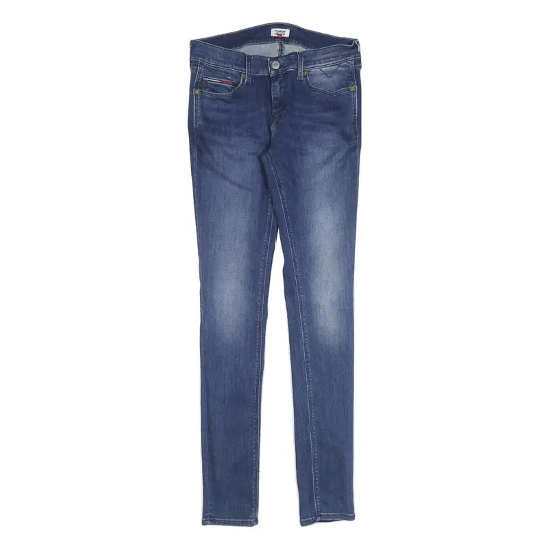 Tommy Jeans Womens Slim Blue Denim Light Wash Jeans W31 L34 Stylish Comfortable 1