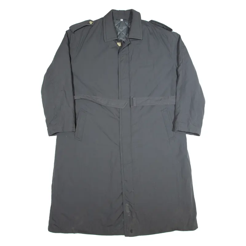 Topman Insulated Mens Trench Coat Grey M 1