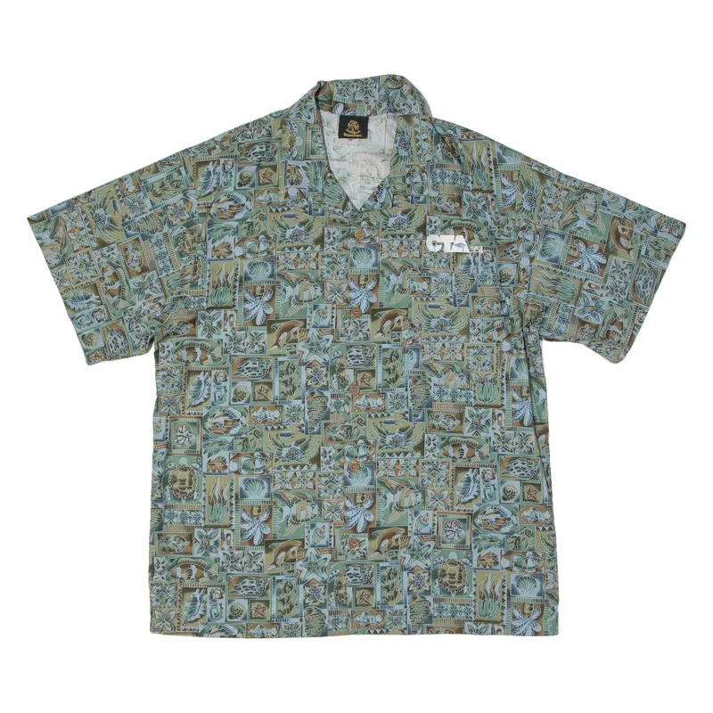 Toucan Dance Mens Shirt Green Crazy Pattern S 1