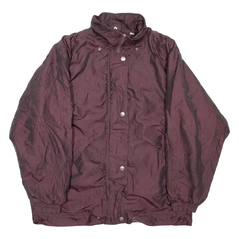 Towne Womens Jacket Maroon Nylon M 1
