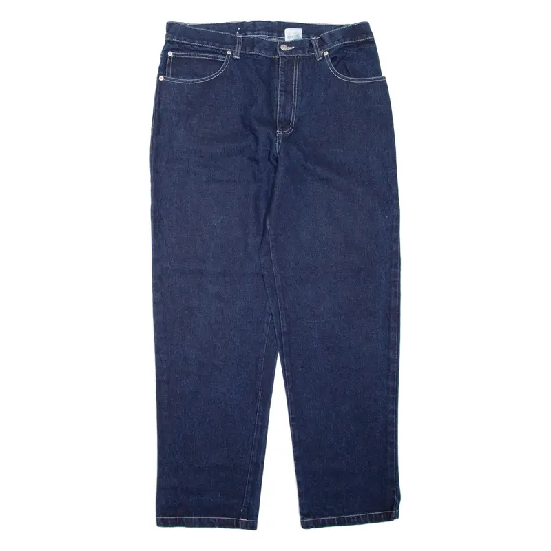 Track Mens Jeans Blue Regular Straight W36 L32 1