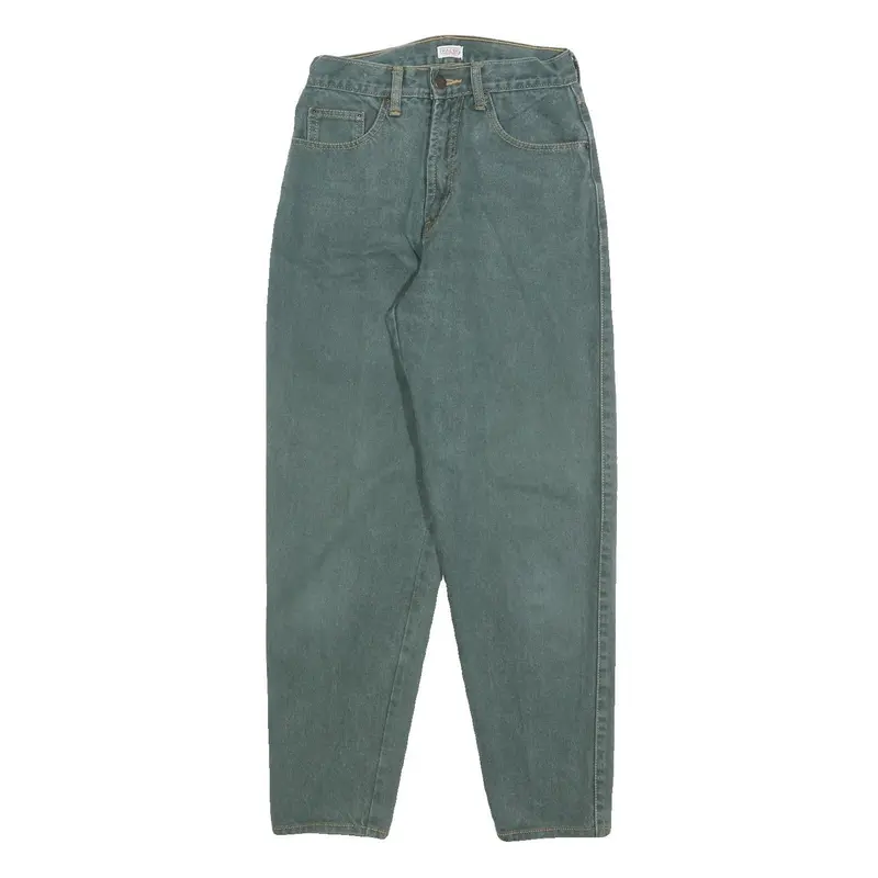 Traders Womens Jeans Green Regular Straight Denim W25 L28 Comfortable Cotton 1
