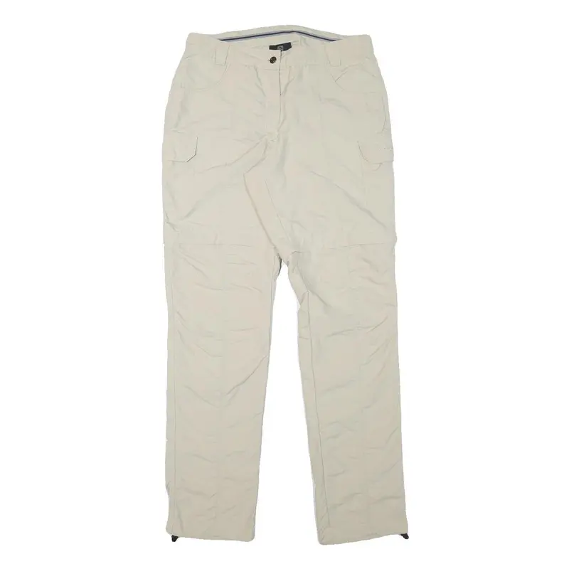 Trevolution Womens Regular Beige Polyester Blend Zip Trousers W30 L31 Casual 1